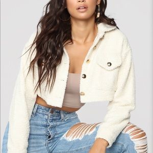 Fuzzy Crop Jacket